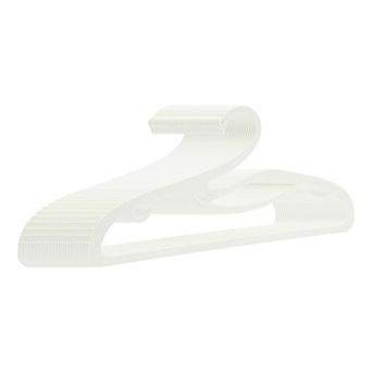 30 Pack Plastic Non-Slip Hangers, Swan Durable Space Saving Clothes Hangers for Clothing, Closet