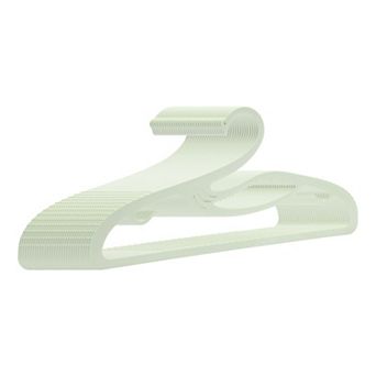 30 Pack Plastic Non-Slip Hangers, Swan Durable Space Saving Clothes Hangers for Clothing, Closet