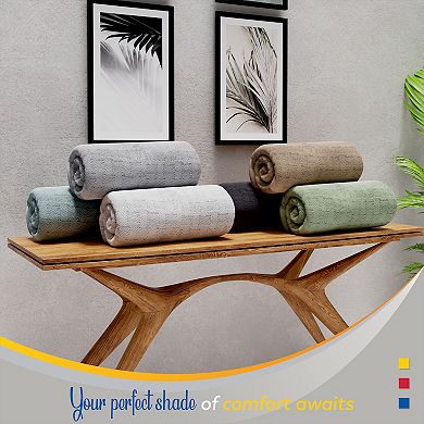 Color Sense Cotton Super Soft Throw Blanket