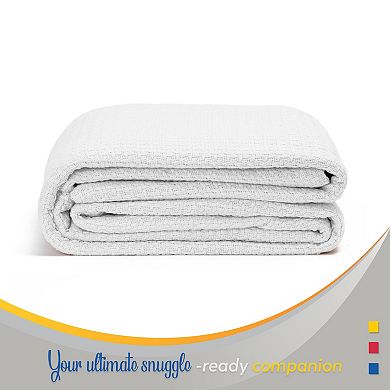 Color Sense Cotton Super Soft Throw Blanket