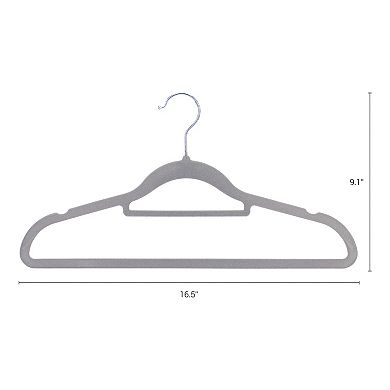 30 Pack Velvet Non-Slip Hangers, Durable 360-degree Space Saving Clothes Hangers for Clothing