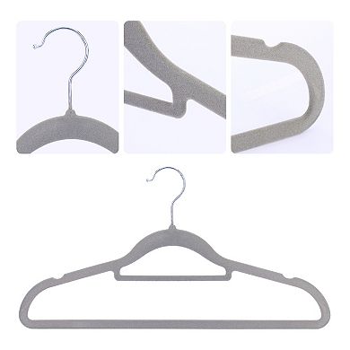 30 Pack Velvet Non-Slip Hangers, Durable 360-degree Space Saving Clothes Hangers for Clothing
