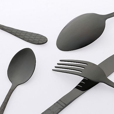 24 Piece Silverware Set, Stainless Steel Flatware Set, Mirror Polished Cutlery Serving Utensils Set