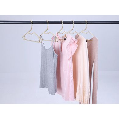 30 Pack Plastic Hangers, Durable Space Saving Clothes Hangers for Clothing, Closet, or Shirts