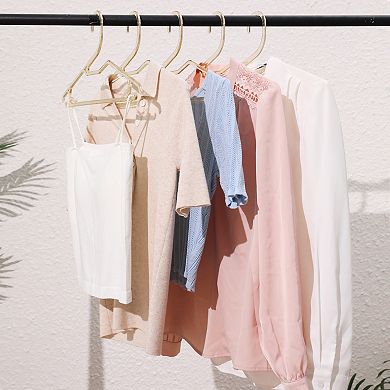 30 Pack Plastic Hangers, Durable Space Saving Clothes Hangers for Clothing, Closet, or Shirts