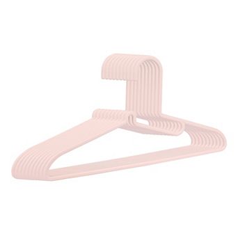 10 Pack Pants Hangers, Durable Clothes Hangers, Plastic Space Saving Hangers for Coats, Shirts