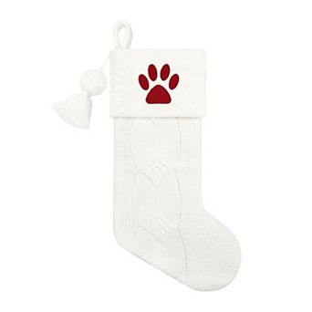 St. Nicholas Square® Knit and Faux Fur Christmas Stocking