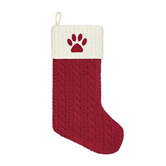 St. Nicholas Square® Cable Knit Monogram Stocking