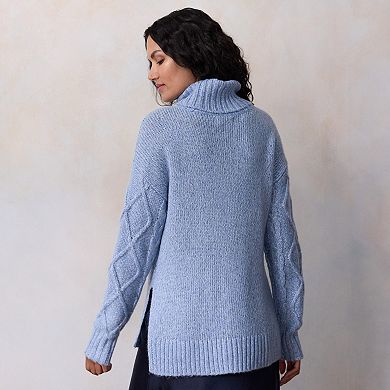 Women's LC Lauren Conrad Turtleneck Cable Tunic Sweater