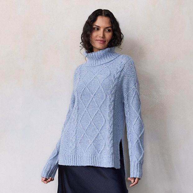 Women's LC Lauren Conrad Turtleneck Cable Tunic Sweater