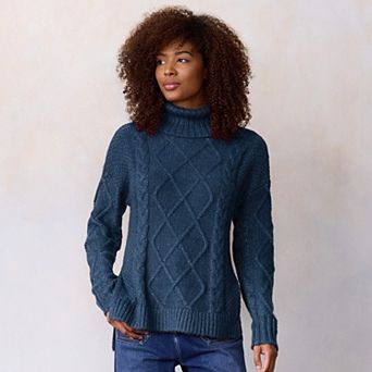 Women's LC Lauren Conrad Turtleneck Cable Tunic Sweater