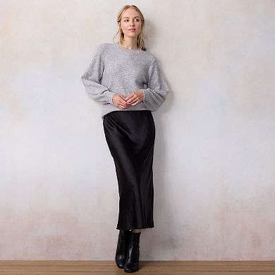 Women's LC Lauren Conrad Rollneck Sequin Bow Sweater