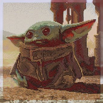 DIAMOND DOTZ Diamond Painting Kit The Mandalorian Grogu the Child Design