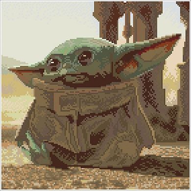 DIAMOND DOTZ Diamond Painting Kit The Mandalorian Grogu the Child Design