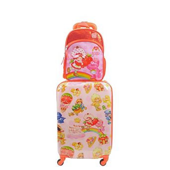 Strawberry Shortcake and Care Bears 2 pc Travel Set by Ful 21" Suitcase & 13" Backpack