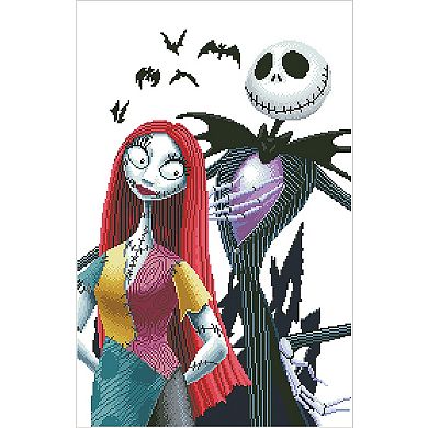 DIAMOND DOTZ Diamond Painting Kit Disney's The Nightmare Before Christmas Jack & Sally Design