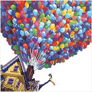 DIAMOND DOTZ Diamond Painting Kit Disney's UP Theme Design