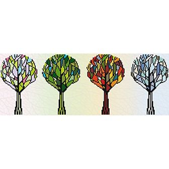 DIAMOND DOTZ Diamond Painting Kit 4 Seasons Sparkle Design