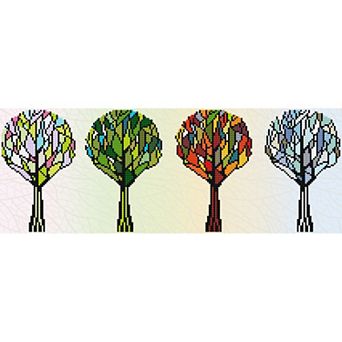 DIAMOND DOTZ Diamond Painting Kit 4 Seasons Sparkle Design