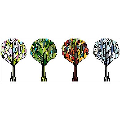 DIAMOND DOTZ Diamond Painting Kit 4 Seasons Sparkle Design