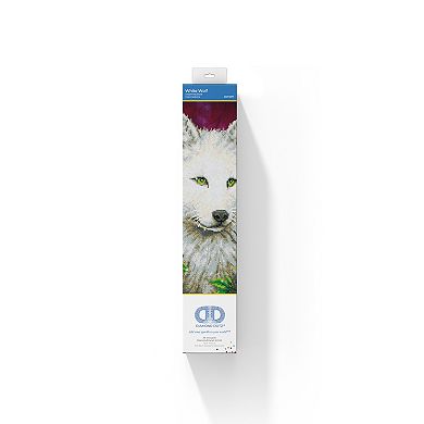 DIAMOND DOTZ Diamond Painting Kit White Wolf Design