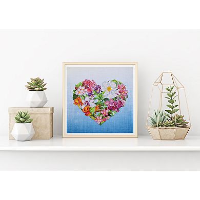 DIAMOND DOTZ Diamond Painting Kit Flower Heart Design