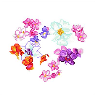DIAMOND DOTZ Diamond Painting Kit Flower Heart Design