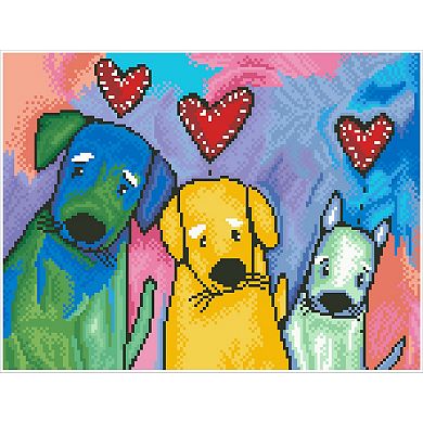 DIAMOND DOTZ Diamond Painting Kit Three Amigos Design