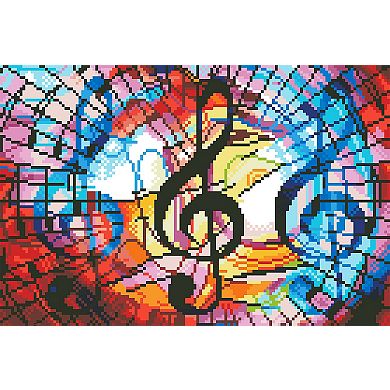 DIAMOND DOTZ Diamond Painting Kit Musical Theme Design