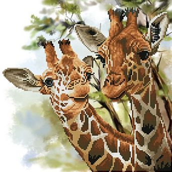 DIAMOND DOTZ Diamond Painting Kit Tall & Tender Giraffe Design