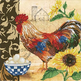 DIAMOND DOTZ Diamond Painting Kit Country Rooster Design