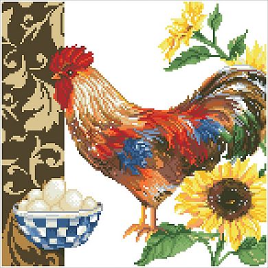 DIAMOND DOTZ Diamond Painting Kit Country Rooster Design