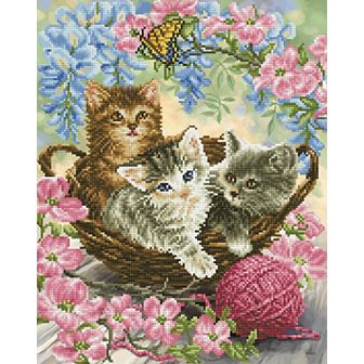 DIAMOND DOTZ Diamond Painting Kit & Kitty Knits Design