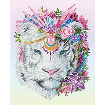 DIAMOND DOTZ Diamond Painting Kit & Bohemian Tiger Design