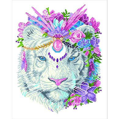 DIAMOND DOTZ Diamond Painting Kit & Bohemian Tiger Design