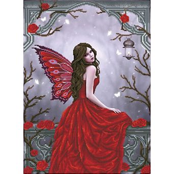 DIAMOND DOTZ Diamond Painting Kit & Winter Rose Fairy Design