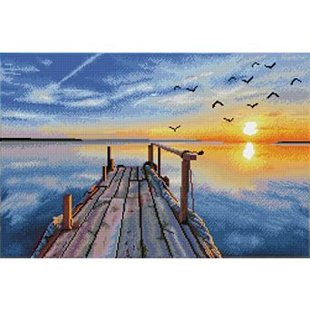 DIAMOND DOTZ Diamond Painting Kit & Sunset Jetty Design