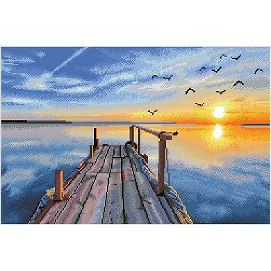 DIAMOND DOTZ Diamond Painting Kit & Sunset Jetty Design