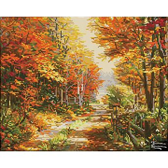 DIAMOND DOTZ Diamond Painting A Walk Down Autumn Lane Design Kit