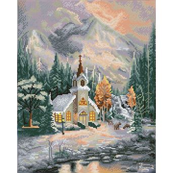 DIAMOND DOTZ Diamond Painting Deer Creek Chapel Design Kit