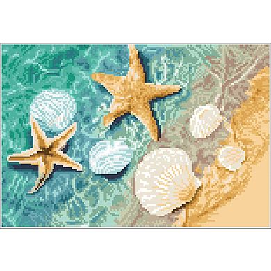DIAMOND DOTZ Diamond Painting Coastal Shells Design Kit
