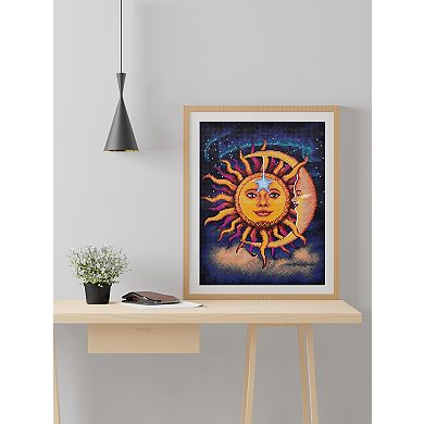 DIAMOND DOTZ Diamond Painting Kit-Sun & Moon Design