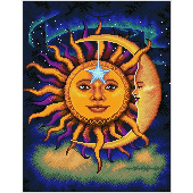 DIAMOND DOTZ Diamond Painting Kit-Sun & Moon Design