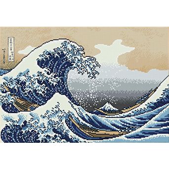 DIAMOND DOTZ Diamond Painting Kit The Great Wave Off Kanagawa Design