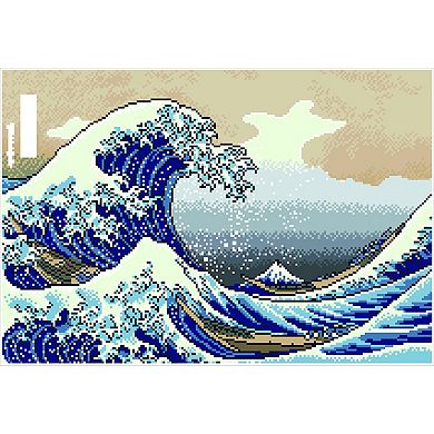 DIAMOND DOTZ Diamond Painting Kit The Great Wave Off Kanagawa Design