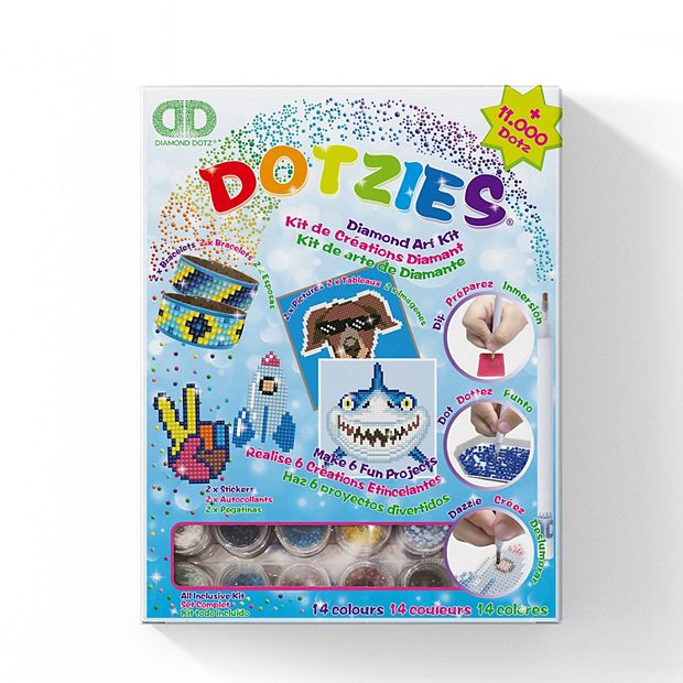 Diamond Dotz Tetris, kit per pittura a mosaico per adulti – Kit per diamond art, rilassante, creativo, con gemme Dotz Ki8 x 8
