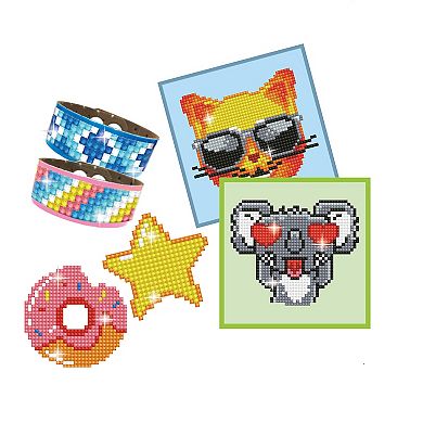 DIAMOND DOTZ Diamond Art Kit & 14 Colors