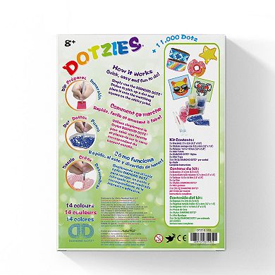 DIAMOND DOTZ Diamond Art Kit & 14 Colors