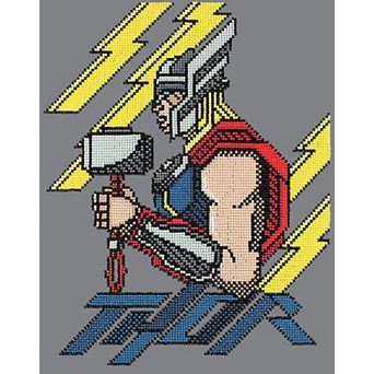 DIAMOND DOTZ Diamond Painting Kit Marvel Thor Thunder Design