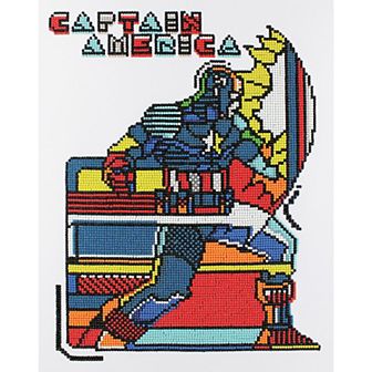 DIAMOND DOTZ Diamond Painting Kit Marvel Captain America Design